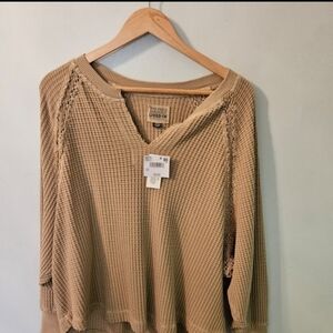 American Eagle Outfitters Women's Tan Sweater
